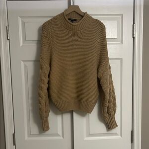 Chunky Knit Sweater in Tan